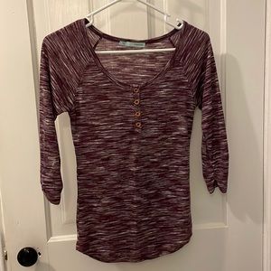 Maurices shirt, size small, 3/4 length sleeves.
